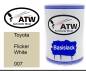 Preview: Toyota, Flicker White, 007: 500ml Lackdose, von ATW Autoteile West.